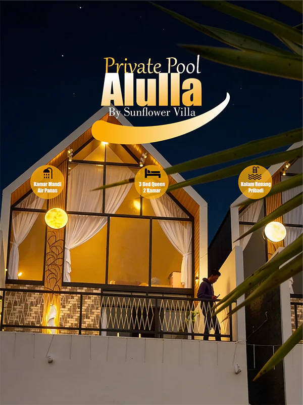 Alulla Private Pool Dieng dengan Fasilitas Lengkap dan Harga Terjangkau.