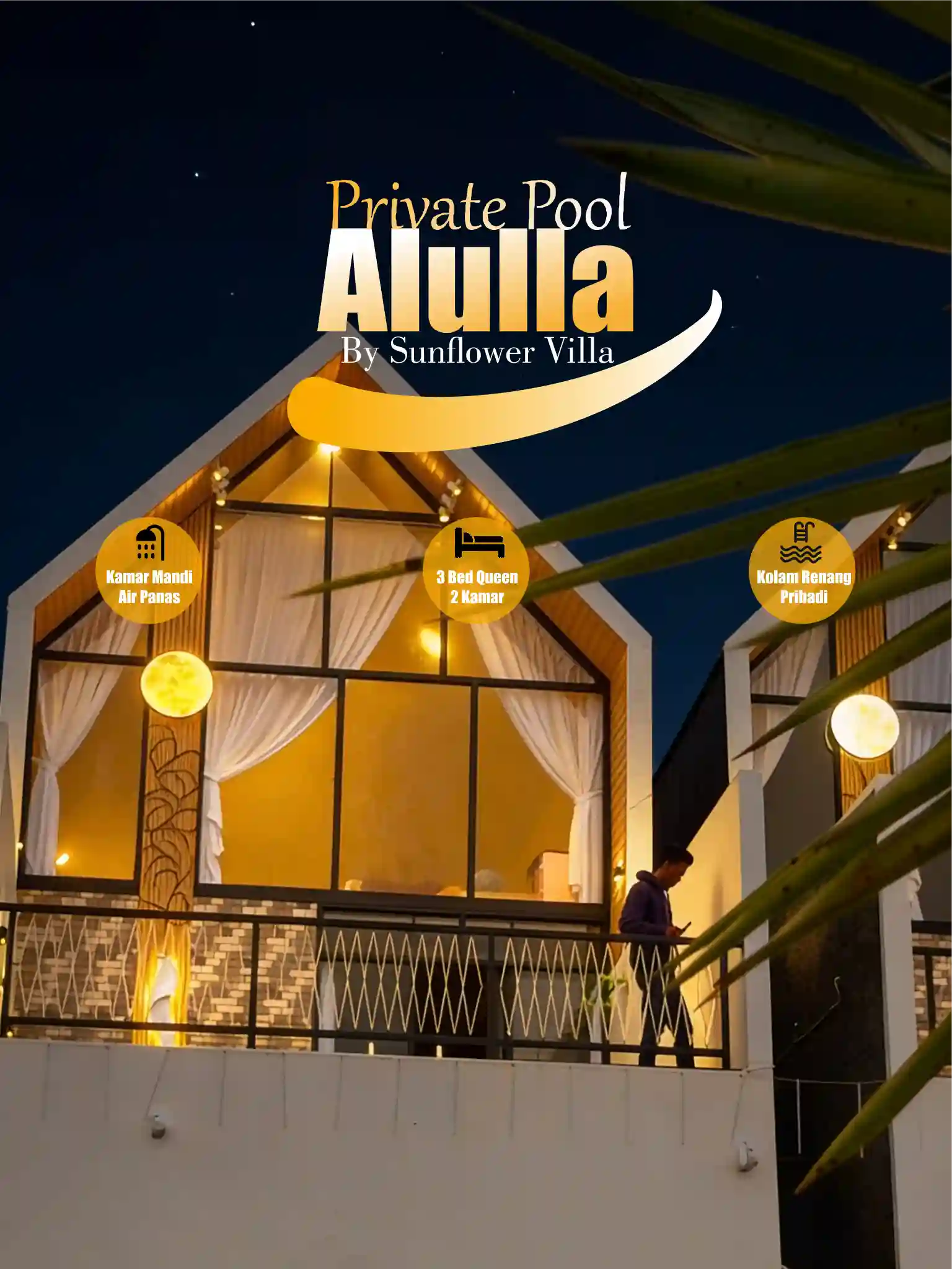 Villa Private Pool Murah di Dieng dengan Fasilitas Lengkap