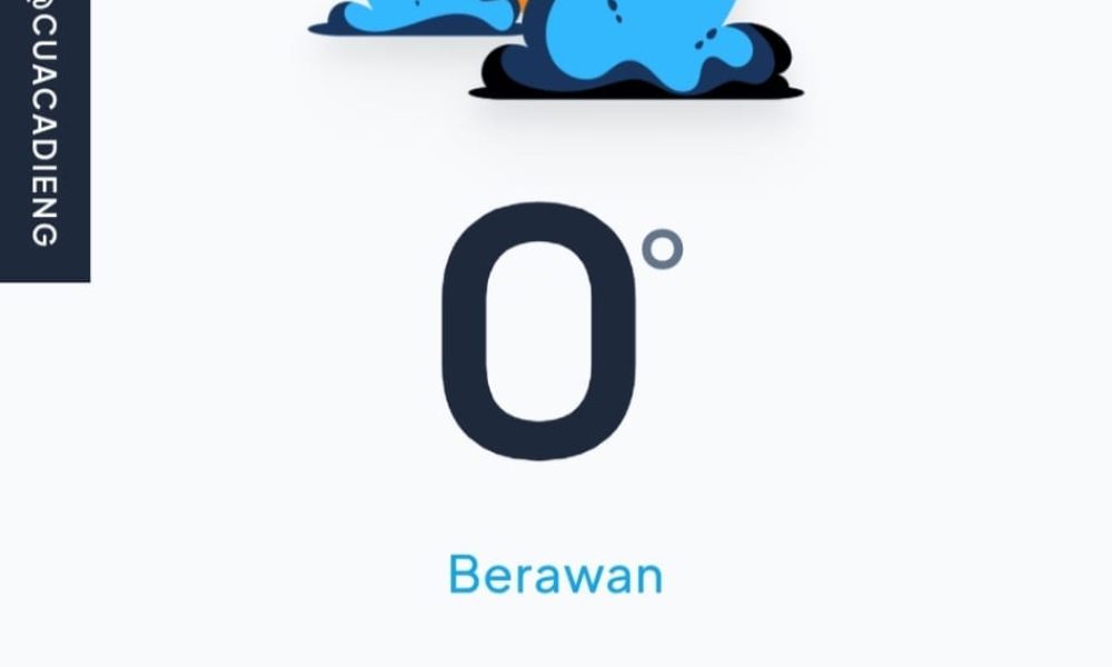 Suhu di Dieng Hari Ini Kembali 0 Derajat Celcius