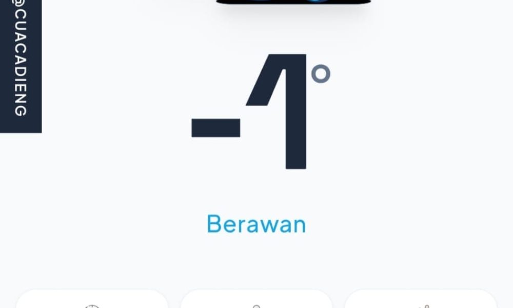 Suhu Dieng Hari Ini Minus di 1 Derajat Celcius